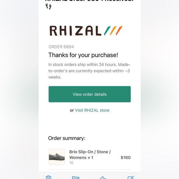 Rhizal Brio Slip-On Barefoot Grounding Shoes in Stone Gray Size 10 - Picture 2 of 12